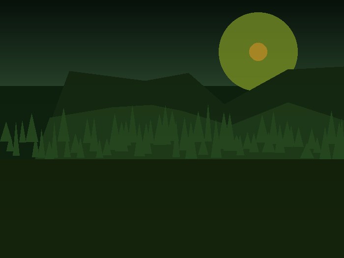 Ancient Pocono forest landscape