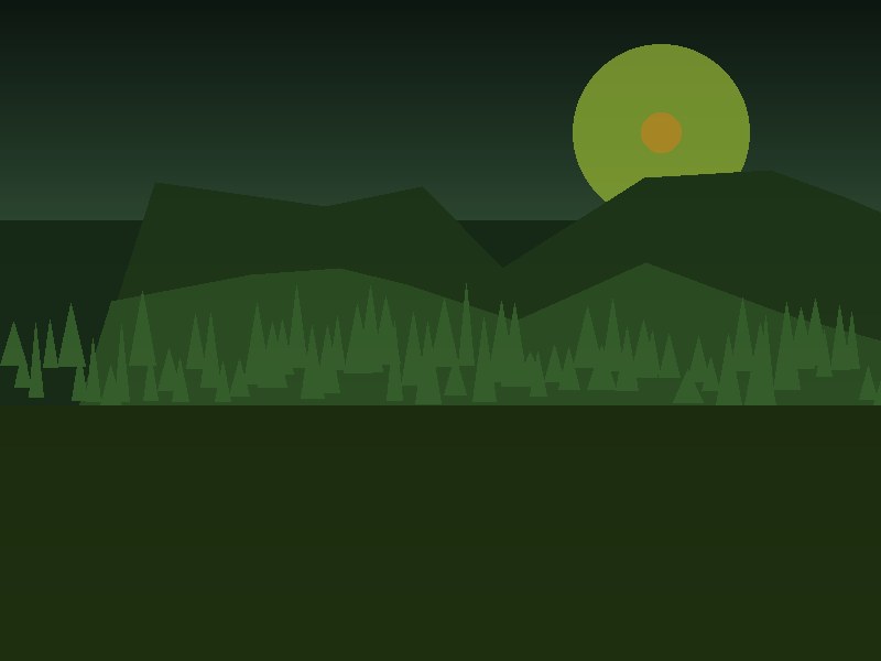 Pocono mountains landscape